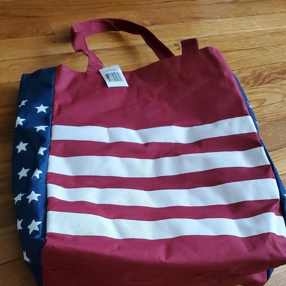 American Flag Tote Bag - Picture 1 of 7